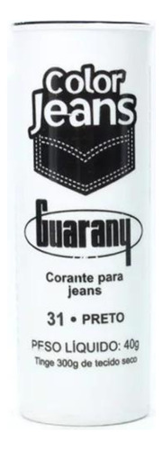 Corante De Roupas Color Jeans Preto Guarany