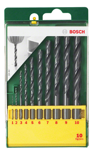 Juego Brocas Metal Bosch Hss-r 10un