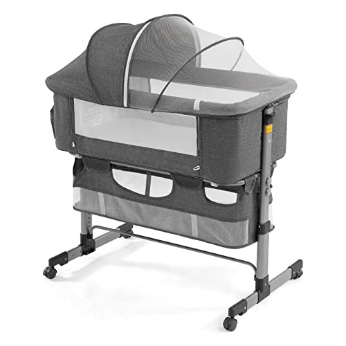 Nordmiex Bedside Sleeper Bedside Crib, Baby Bassinet 3 In 1 