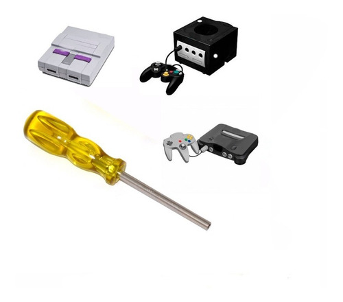 1 Destornillador Gamebit 4.5 Mm Compatible Con N64 Snes Gc 