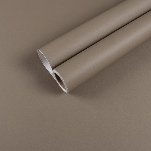 17.7 X236  Matte Brown Contact Paper For Cabinets Waterproof