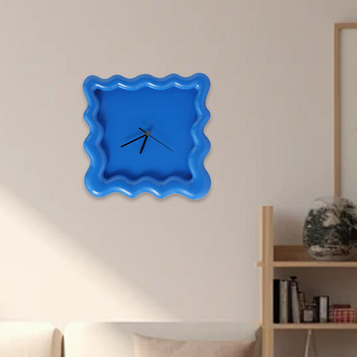 Reloj De Pared Decorativo, Ligero, Silencioso, Regalo, Azul