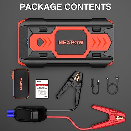 Cargadores De Baterías Nexpow Batería Jump Starter 2500a 220