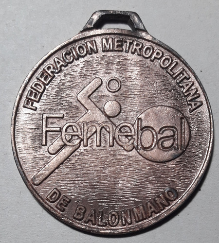 Medalla Federacion Metropolitana De Balonmano Femebal 2002 