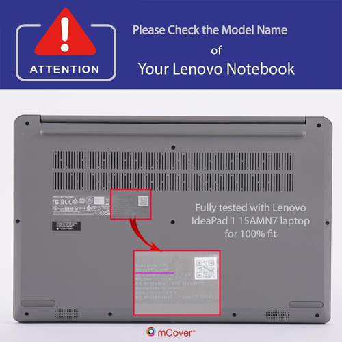 Funda P/laptop Mcover Lenovo Ideapad1 15iau7, Color Blanco