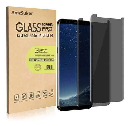 [paquete 2] Protector Pantalla Privacidad Galaxy S8 Plus, 3d