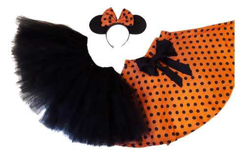 Disfraz Minnie Halloween 3 Piezas