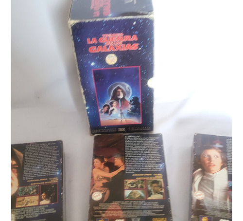 Coleccion 3 Cassetes Vhs Trilogia Starwars 80s Videovisa (Usado)