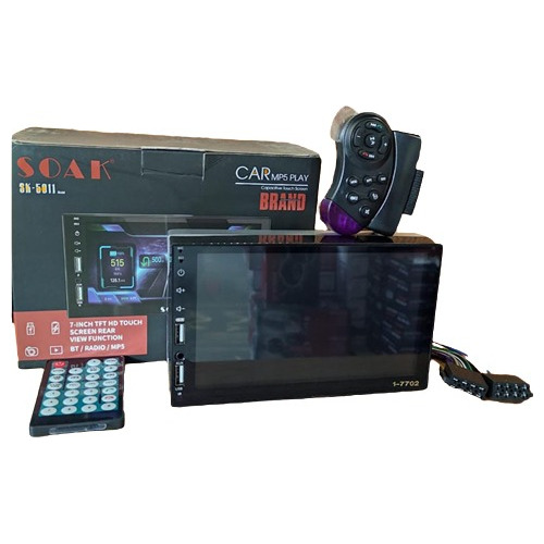 Radio Soak Pantalla 7 Pulgadas Tactil 1 Din Control Volante