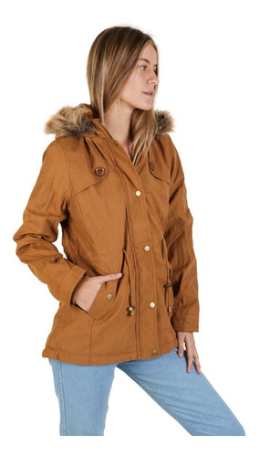 Parka Mujer Campera Gabardina Capucha Desmontable Polo Club