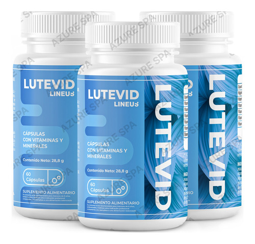 3 Lutevid - Suplemento Visión Con Vitaminas Y Minerales
