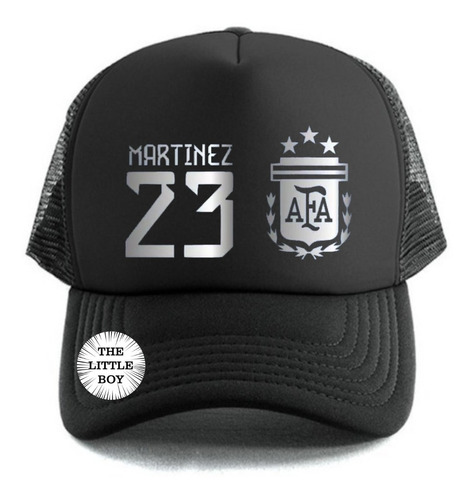 Gorra Trucker Dibu Martinez Afa Argentina Plateado Para Niño