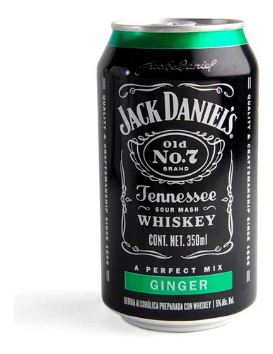 Bebida Preparada Jack Daniels Ginger 350ml.