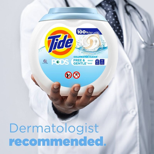 Tide Detergente Para Ropa 3en1:quitamanchas 57 Pods Sinolor