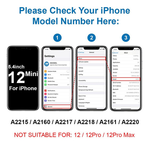 Mmobiel Auricular Compatible Con iPhone 12 Mini 2020 - Reemp