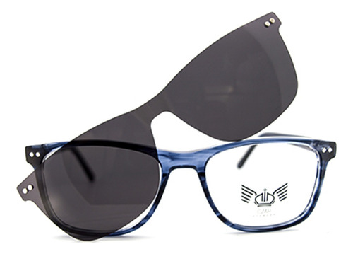 Armazón De Lentes Czar Con Clip-on - G5141