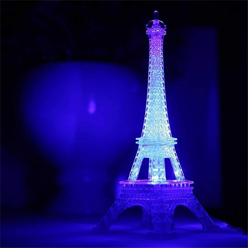 Torre Eiffel, Luz Nocturna, Escritorio, Dormitorio, Dec...