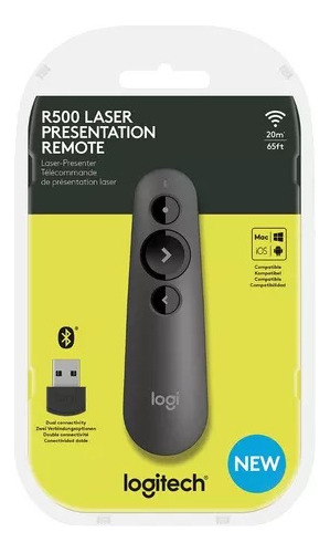 Presentador Logitech R500 Laser Inalambrico Usb Y Bluetooth