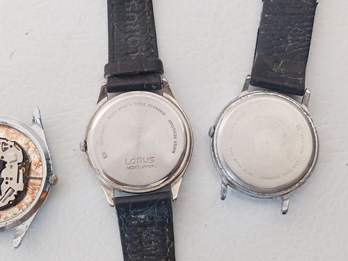 4 Relojes Lorus Quartz Hombre Para Reparar Con Faltantes Diferentes (Usado)
