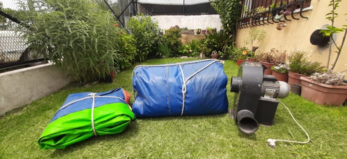 Castillo Y Tobogán Inflable Con Motor