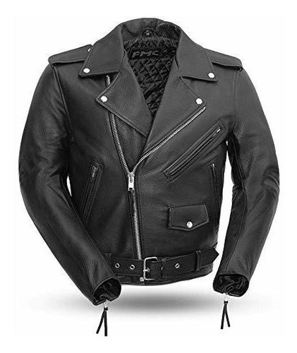 Superstar - Chaqueta De Moto De Cuero Para Hombre (negro, 2x