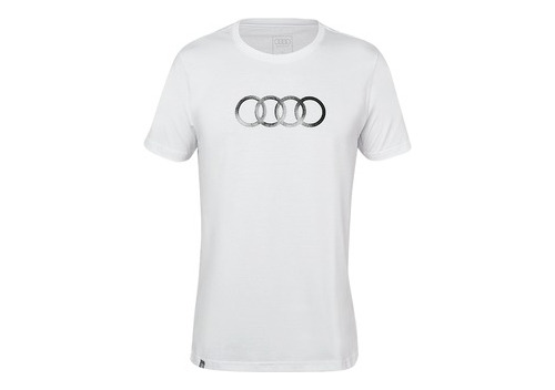 Camiseta Argolas Branca - Audi 