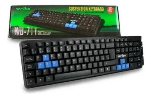 Teclado Gamer Weibo Wb711 Preto