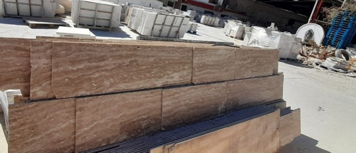 Imagen 6 de 6 de Piso Loseta Mármol Travertino Serpentino