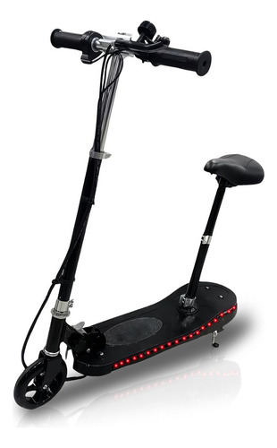Scooter Patín Infantil Eléctrico Con Asiento Y Led 12km/h