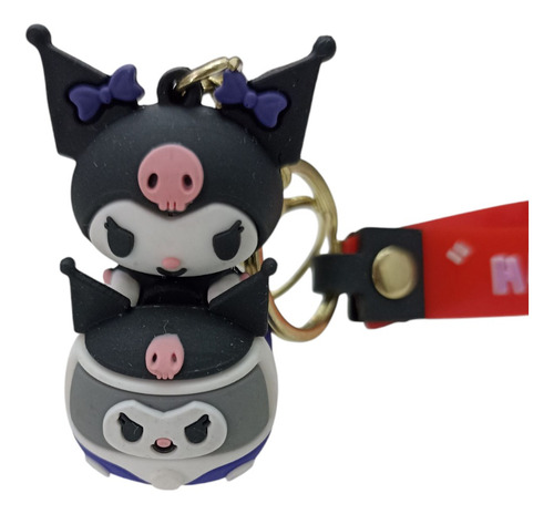 Llavero Kitty Kuromi Autito Mas Figura Importada Combo Llavero Mas Figura