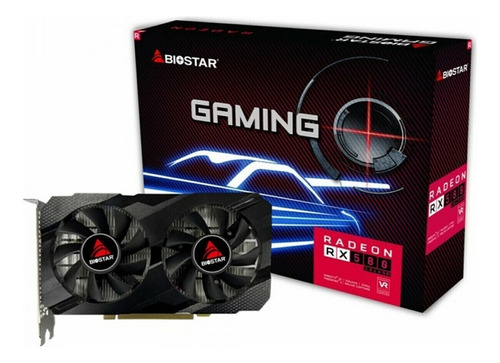 Placa De Vídeo Biostar Amd Radeon Rx 580 2048sp, 8gb, Gddr5
