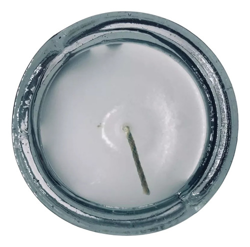 Veladora Blanca Vaso Completamente Liso Parafina 100% 10 Pz