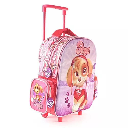 Mochila 3d Carro/con Rueditas Skye Paw Patrol 40x30x15 Cm – soria