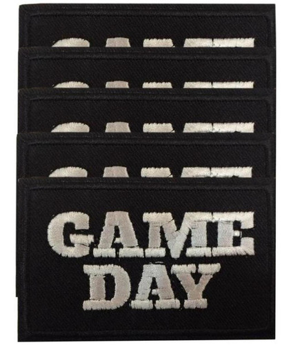Parche Game Day Words Chamarra, Mxnst-005, 5 Parches, Game D