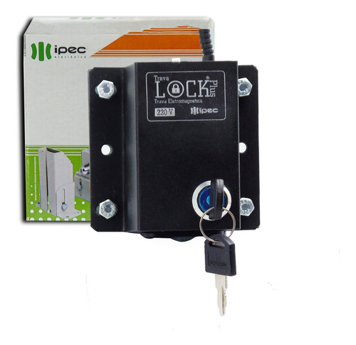 Trava Eletromagnética Portão Eletrônico Lock Temporizador