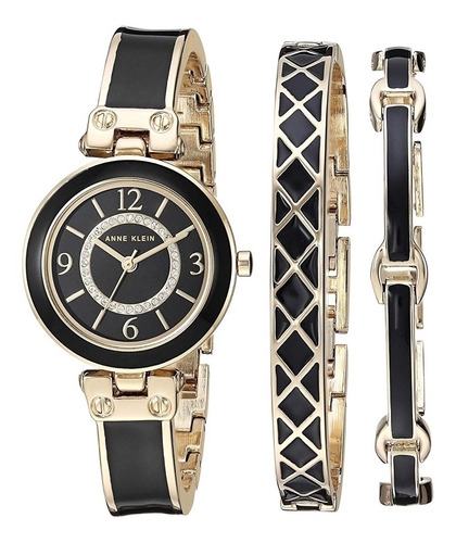 Reloj Anne Klein Con Pulseras Y Cristales Swarovsky