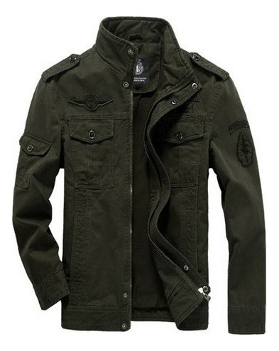 Chaqueta Táctica Estilo Militar De Algodón For Hombre