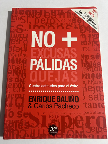 Libro No + Pálidas - Enrique Baliño - Excelente Estado