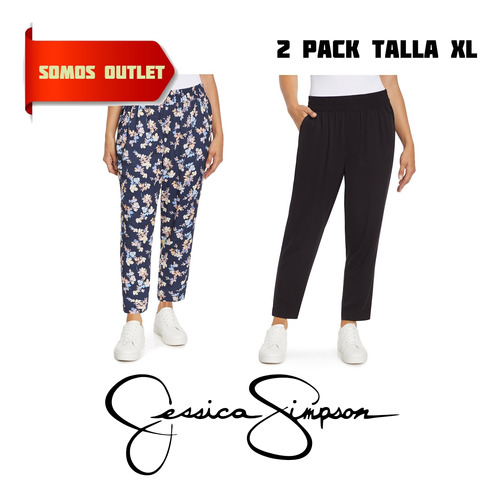 2 Pack Pantalon Para Dama Jessica Simpson Talla Xl Original