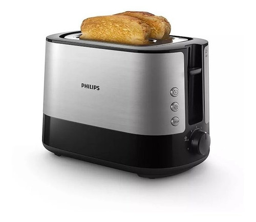 Imagen 2 de 7 de Tostadora Philips Hd2637 Doble Ranura 8 Funciones 7 Niveles