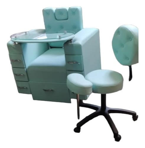 Poltrona Spa Para Manicure Y Pedicura Con Silla Auxiliar