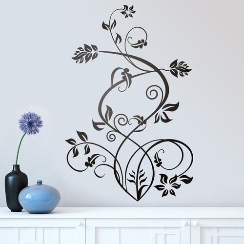 Vinilo Decorativo Autoadhesivo - Floral Espiral 67x100 Cm