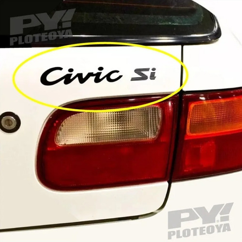 Calco Civic Si De Porton Baul De Civic - Ploteoya