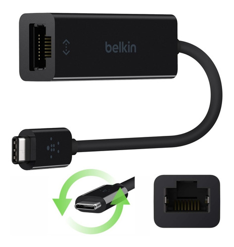 Adaptador De Usb Tipo C A Gigabit Ethernet Belkin Laptop Tlf