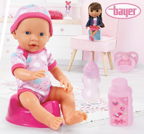 Imagen 7 de 10 de Piccolina Muñeca Bebe Recien Nacido Bay 30cm 9302300 Bigshop