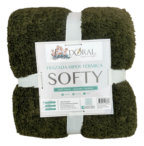 Frazada Dora Sof Touch  Softy 1/5 Plazas 