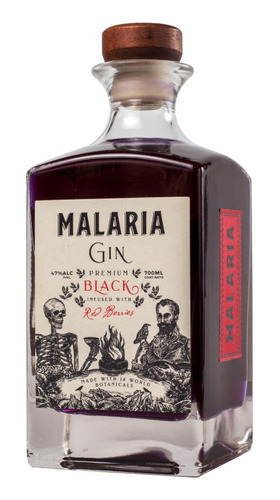 Gin Malaria Premium Black 700ml