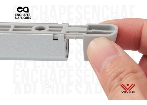 Imagen 5 de 6 de Amortiguador Push Open Plateado Puertas Cuerpo Metálico