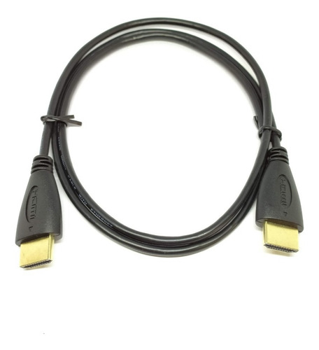 Imagen 1 de 2 de Cable Hdmi 1 Metro 1.4v Fullhd 3d 4k Ultrahd Dorado