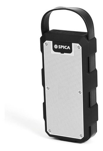 Parlante Spica SP BT1500 portátil con bluetooth waterproof  negro y gris